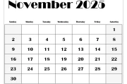 November 2025 Calendar: Thanksgiving, Veterans Day...and What Else?